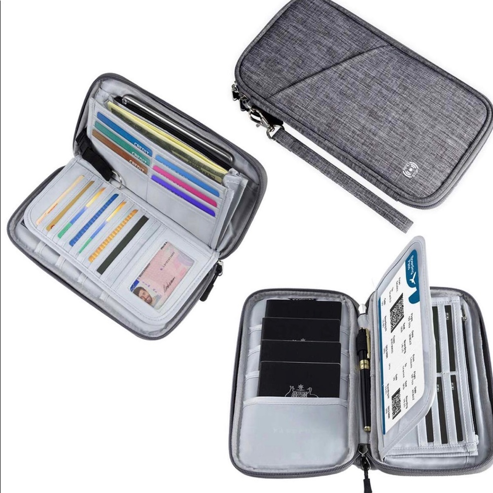 NEW TRAVEL WALLET CLUTCH  FAMILY SIZE